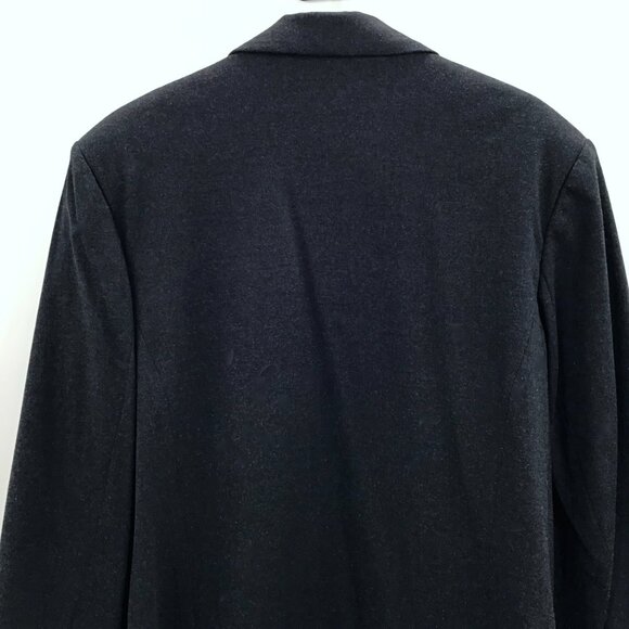 Vintage Long Blazer Transitional Weather Coat Charcoal Black Women's 22W Lined - Picture 6 of 10